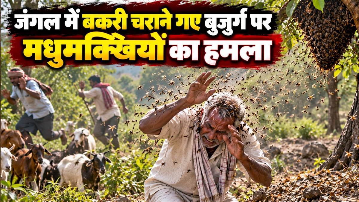देवास के जंगल में मधुमक्खियों का जानलेवा हमला, बकरी चराने गए 60 वर्षीय बुजुर्ग की मौत; बचाने पहुंचे लोगों को भी काटा
