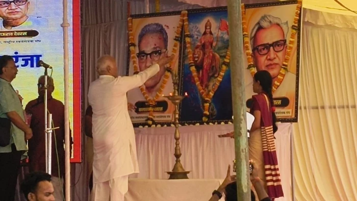 बालाधाट में मोहन भागवत ने कहा - जहां प्रत्यक्ष कार्य जारी हो, वहां बोलने की जरूरत नहीं होती