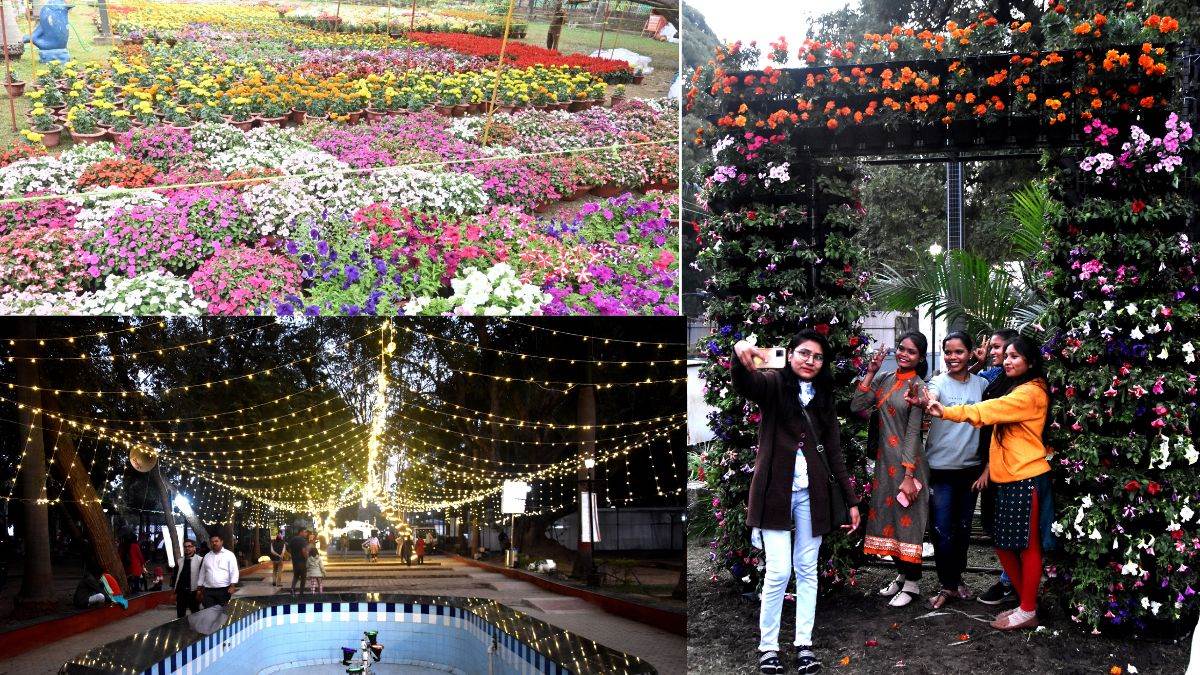 Raipur Flower Exhibition गांधी उद्यान में आई बहार, फूलों के गमले सजे 10 हजार, सीएम बघेल ने किया