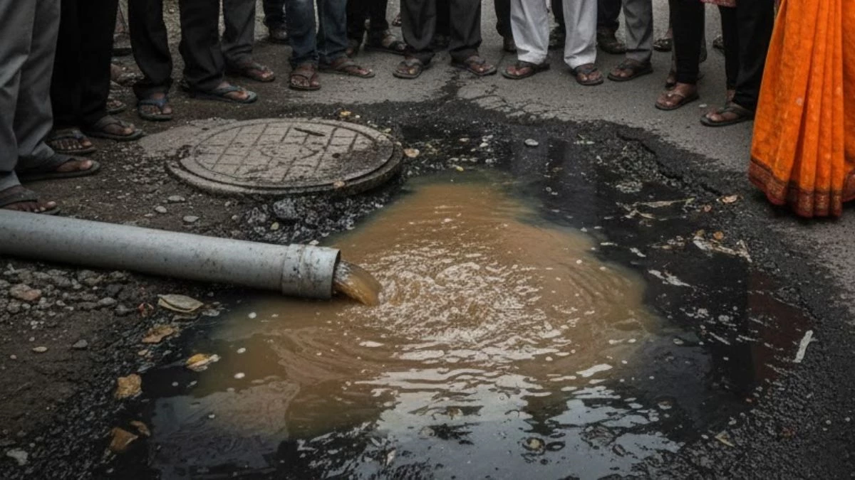 इंदौर में नर्मदा जल के नाम पर 'जहर'... श्रीनगर मेन में पाइप लाइन में पहुंचा ड्रेनेज का बदबूदार पानी, अफसर बेखबर