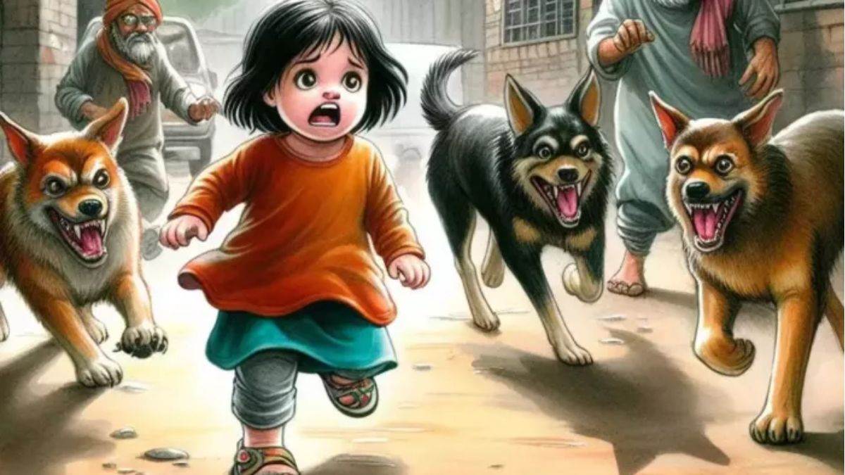 घर के बाहर खेल रही डेढ़ साल बच्ची को कुत्तों ने नोचा, सिर और चेहरे पर आए गहरे जख्म, हालत गंभीर