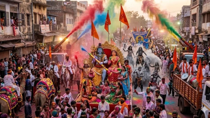 रंगपंचमी पर रंगों से सराबोर होगा भोपाल, पुराने और नए शहर में झांकियों, ढोल-ताशों और गुलाल मशीनों के साथ निकलेगा भव्य जुलूस