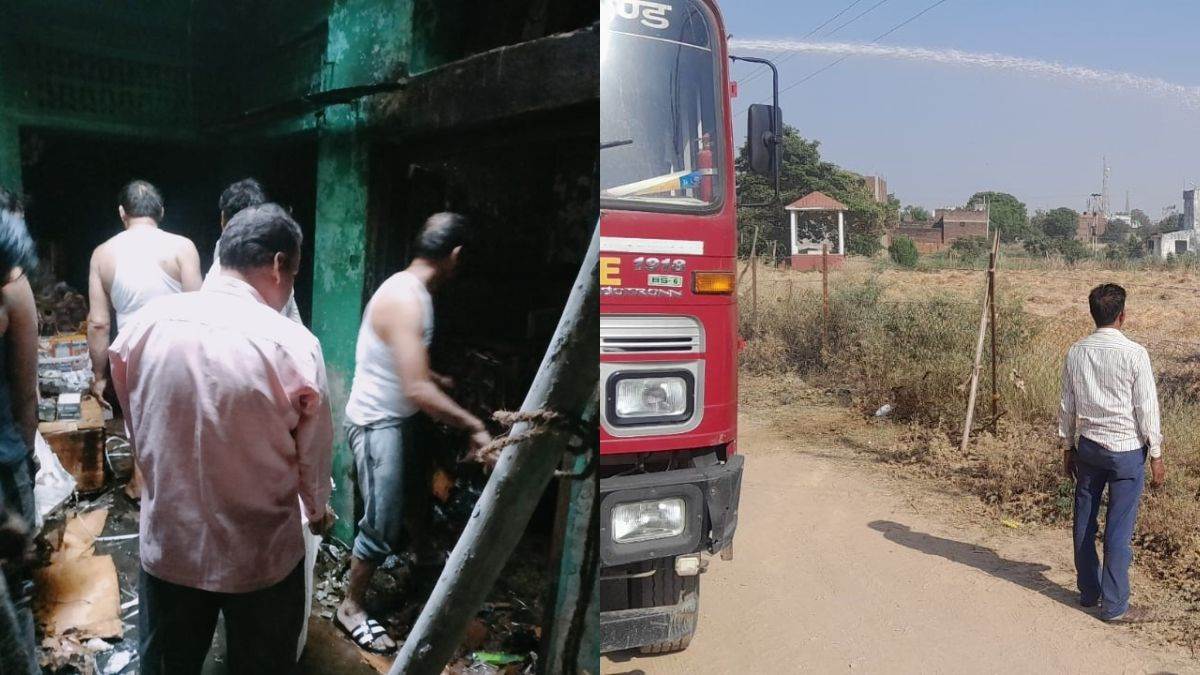 गेहूं के खेत में हाईटेंशन लाइन का तार टूटा, किसान की 50 हजार की फसल जली