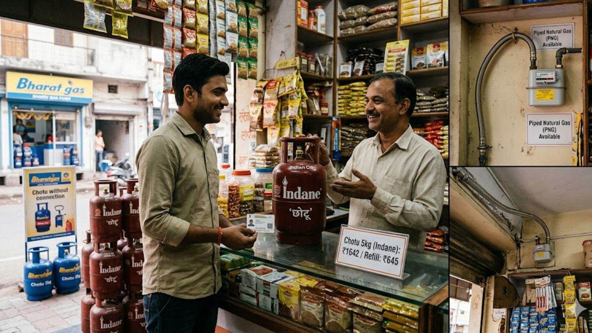 महंगाई से राहत: बिना कनेक्शन घर लाएं सस्ता 'छोटू' सिलिंडर, LPG की तुलना में PNG से रसोई हुई और भी सस्ती