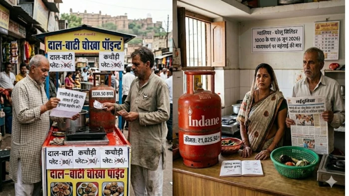 महंगाई का झटका: ग्वालियर में घरेलू गैस सिलेंडर 1000 रूपये के पार, 29 रूपये की बढ़ोतरी