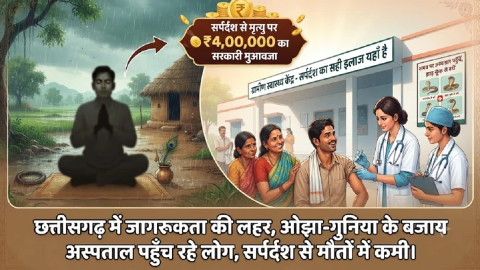 छत्तीसगढ़ में अंधविश्वास टूटा तो सर्पदंश से मौतों पर लगा ब्रेक, जागरूकता ने बचाईं 25 हजार से ज्यादा जानें