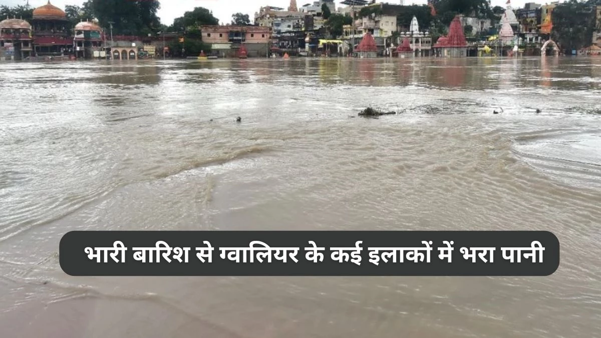 भारी बारिश से ग्वालियर के कई इलाके जलमग्न, फसलों को भारी नुकसान; 50 से अधिक गांव में अलर्ट
