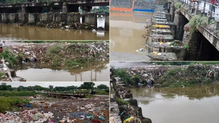 अजनार नदी की सफाई पर बिट्टू की रील ने मचाई सनसनी, मौके पर पहुंची नईदुनिया तो सामने आई गंदगी और दावों की हकीकत
