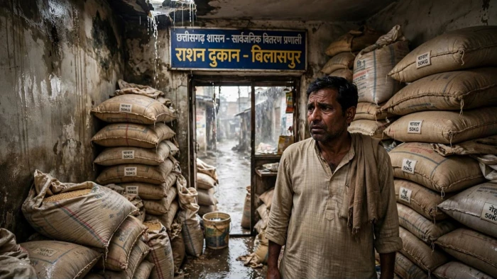कमीशन से किराया और बिजली खर्च, रिकॉर्ड भी नहीं... बिलासपुर में किराए की दुकानों में सरकारी अनाज; व्यवस्था पर उठे सवाल