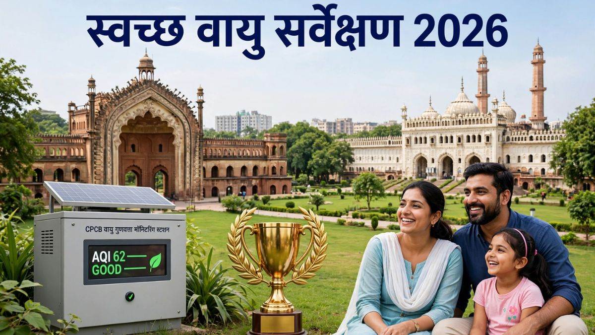 स्वच्छ वायु सर्वेक्षण 2026: लखनऊ बना देश का सबसे स्वच्छ शहर, Top-10 में MP-CG के शहरों का दबदबा; देखें पूरी लिस्ट