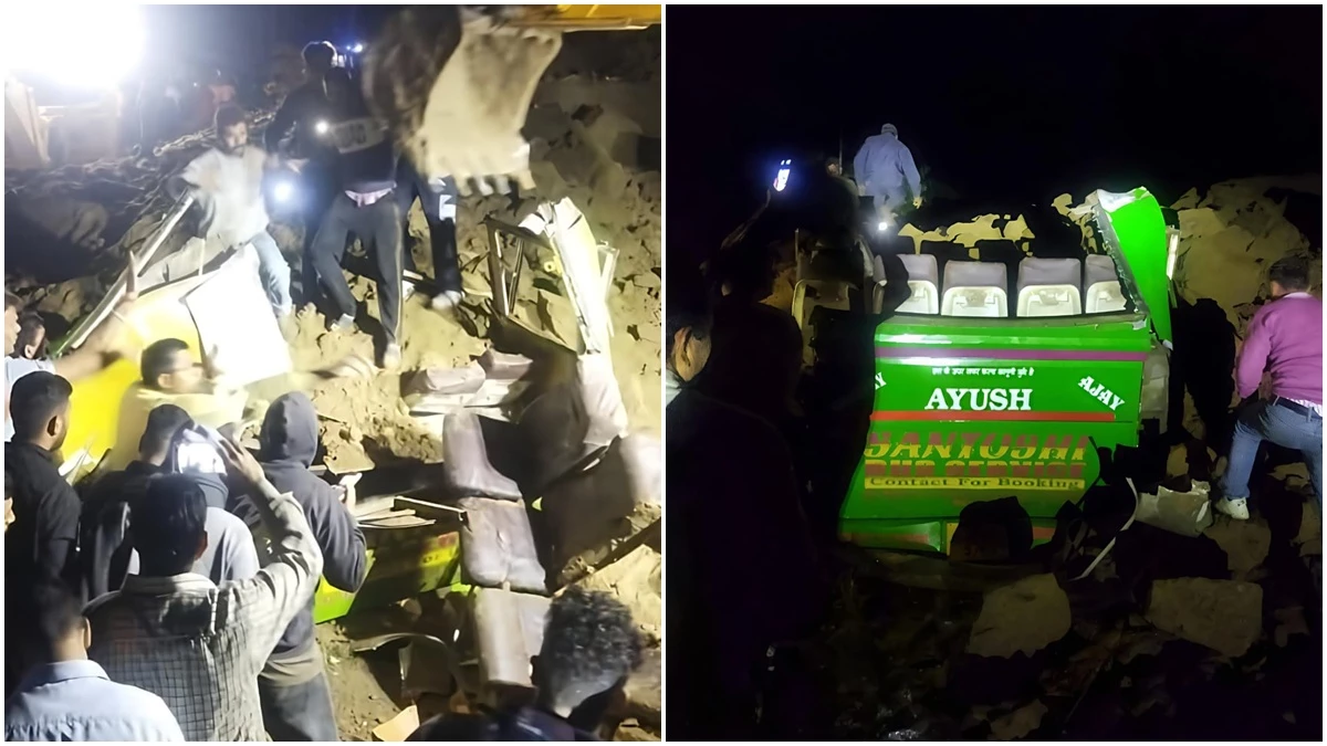 Himachal Bus Accident: हिमाचल में बस पर पहाड़ का मलबा गिरने से 15 लोगों की मौत