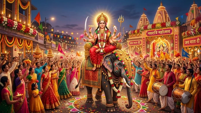 11 अक्टूबर से शारदीय नवरात्र, सुख समृद्धि देने हाथी पर सवार होकर आएंगी मातारानी