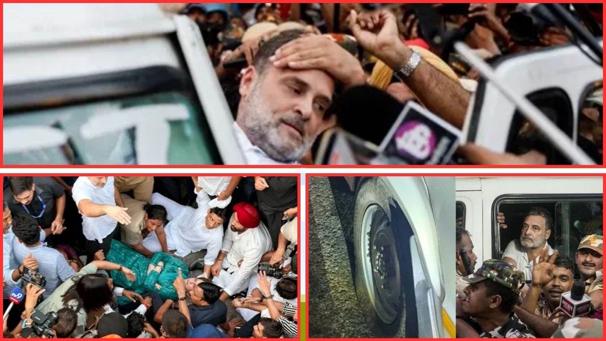 राहुल और प्रियंका सहित विपक्षी सांसद हिरासत में