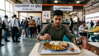 भोपाल स्टेशन पर खाने में निकला कीड़ा, फूड सेफ्टी को लेकर उठे सवाल