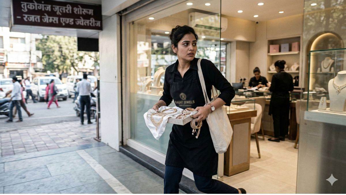 ज्वैलरी शोरूम में महिला कर्मचारी ने किया ₹60 लाख का गबन, ग्राहकों को दिखाने के बहाने आभूषण लेकर हुई फरार, FIR दर्ज