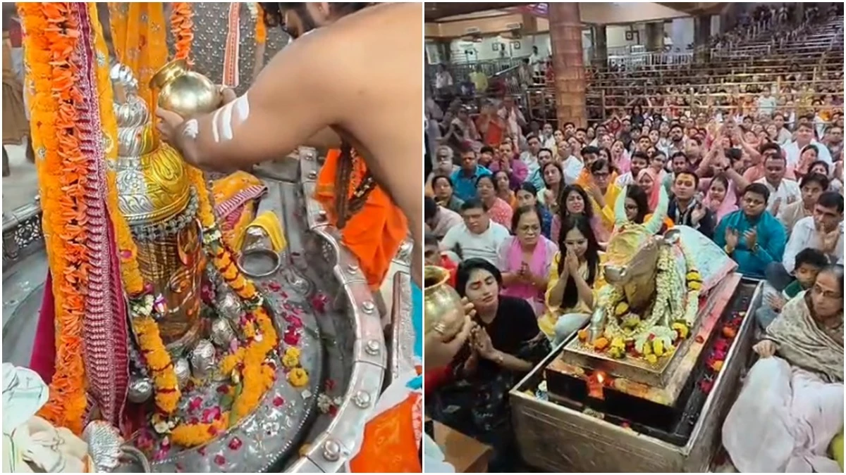 उज्जैन में भगवान महाकाल को केसरिया रंग अर्पित करने के साथ हुई रंगपंचमी की शुरुआत