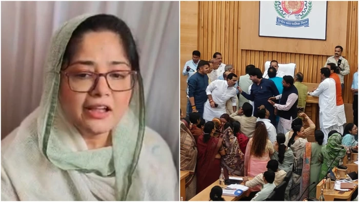 इंदौर नगर निगम की बैठक में कांग्रेस पार्षद फौजिया शेख ने वंदे मातरम गाने से किया इनकार, सभापति ने किया बाहर