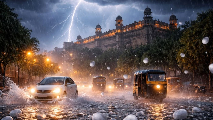 ग्वालियर में अगले 24 घंटे गरज-चमक के साथ जमकर होगी बारिश, गिरेंगे ओले; किसाने परेशान