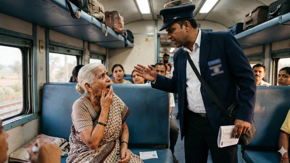 जल्दबाजी में एसी कोच में चढ़ी 75 वर्षीय बुजुर्ग महिला, टीटीई ने मुंह पर मारा मुक्का, टूट गए दांत; FIR दर्ज