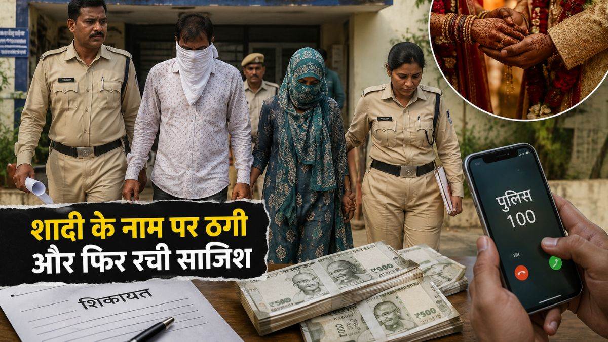 लुटेरी दुल्हन: शादी की, ससुराल पहुंची, फिर खुद ही पुलिस बुलाकर बोली- बंधक बना लिया