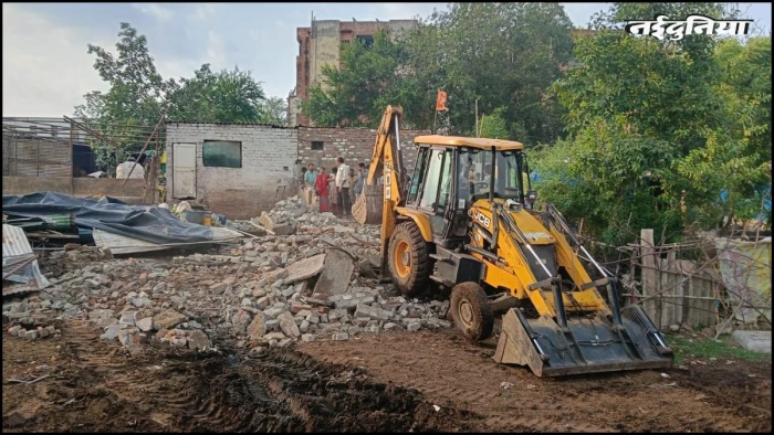 अतिक्रमण पर चला भोपाल निगम का डंडा, कलियासोत डेम के कैचमेंट एरिया से हटाईं 15 डेयरियां, टीटी नगर में 89 आवास खाली