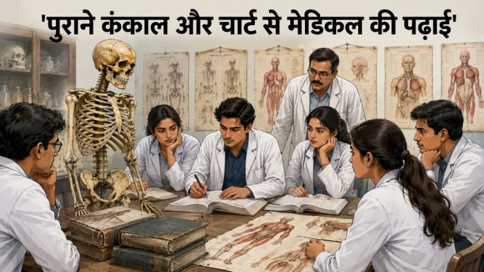 MP Medical Education: 20 साल पुराने कंकाल और चार्ट के भरोसे छात्र, पिछड़ रही एमबीबीएस की पढ़ाई