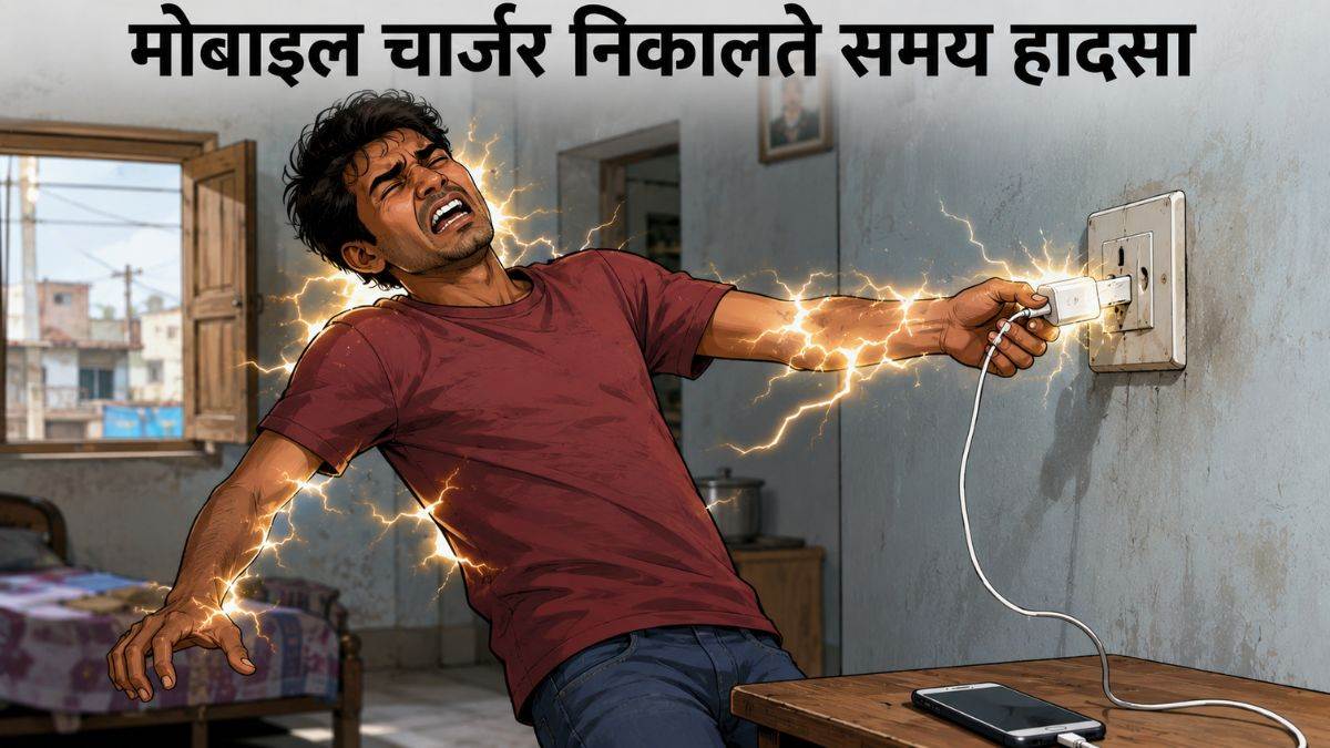 मोबाइल चार्जर निकालते समय बरतें सावधानी! इटारसी में करंट की चपेट में आने से युवक की गई जान; अस्पताल पहुंचने से पहले तोड़ा दम