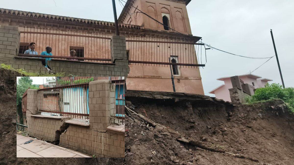 रीवा के ऐतिहासिक कोल गढ़ी के जीर्णोद्धार में बड़ा भ्रष्टाचार, पहली बरसात में ही हुआ धराशायी