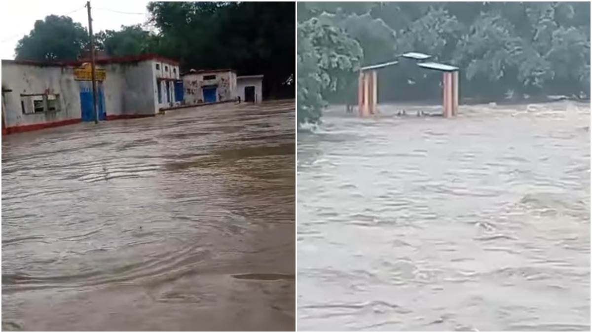 शिवपुरी की पिछोर तहसील में जमकर हुई बारिश, घरों में भरा 3 फीट पानी; महुअर नदी उफान पर