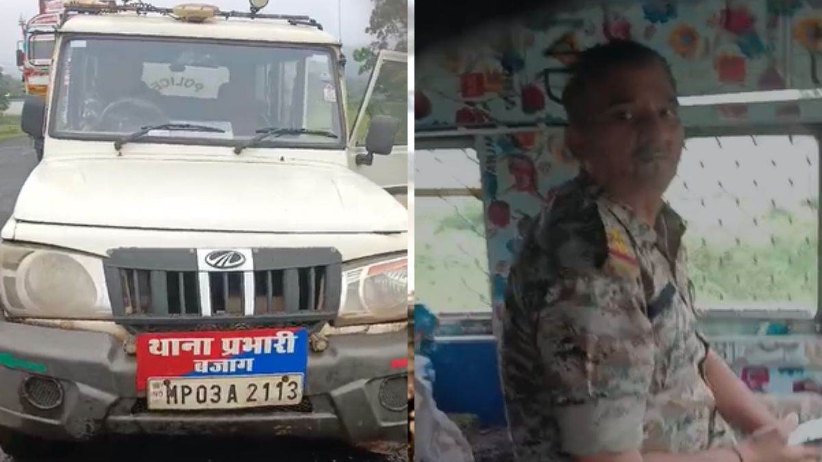डिंडौरी में ट्रक ड्राइवर से वसूली, वीडियो बनते ही गाड़ी लेकर भागे; एसपी ने SI और ASI को किया लाइन अटैच
