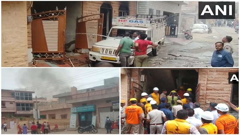 Jodhpur:कीर्ति नगर इलाके में गैस सिलेंडर में विस्फोट 4 लोगों की मौत 16  झुलसे सीएम गहलोत ने जताया अफसोस - Four persons died and 16 got injured in a  gas cylinder explosion