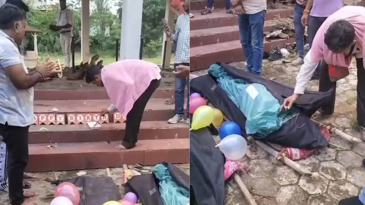 बेटी के बर्थडे पर ही सजी अर्थी, पिता ने दिल पर पत्थर रखकर चिता पर काटा केक, देखकर सभी रोए