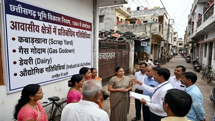 छत्तीसगढ़ के आवासीय क्षेत्रों में प्रदूषण फैलाने वाले उद्योग, गैस गोदाम, कबाड़खाना ट्रांसपोर्ट टर्मिनल प्रतिबंधित