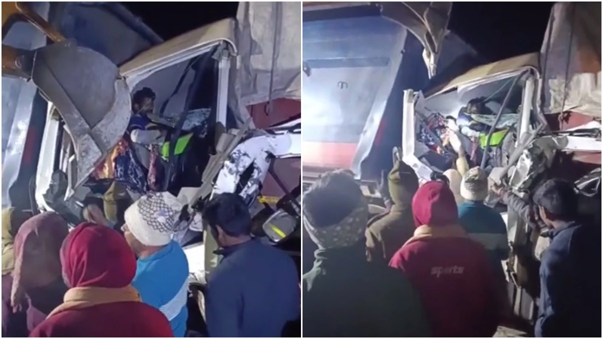 उमरिया जिले में घुनघुटी और कछरवार रोड पर दो बड़े सड़क हादसे, ट्रक में फंसा ड्राइवर