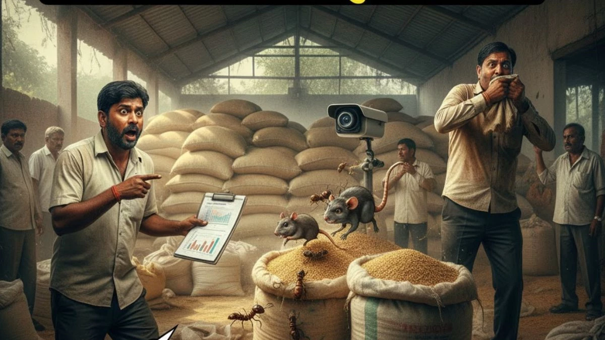 कबीरधाम में 7 करोड़ का धान 'डकार' गए चूहे और दीमक? 26 हजार क्विंटल की शॉर्टेज ने उड़ाए होश