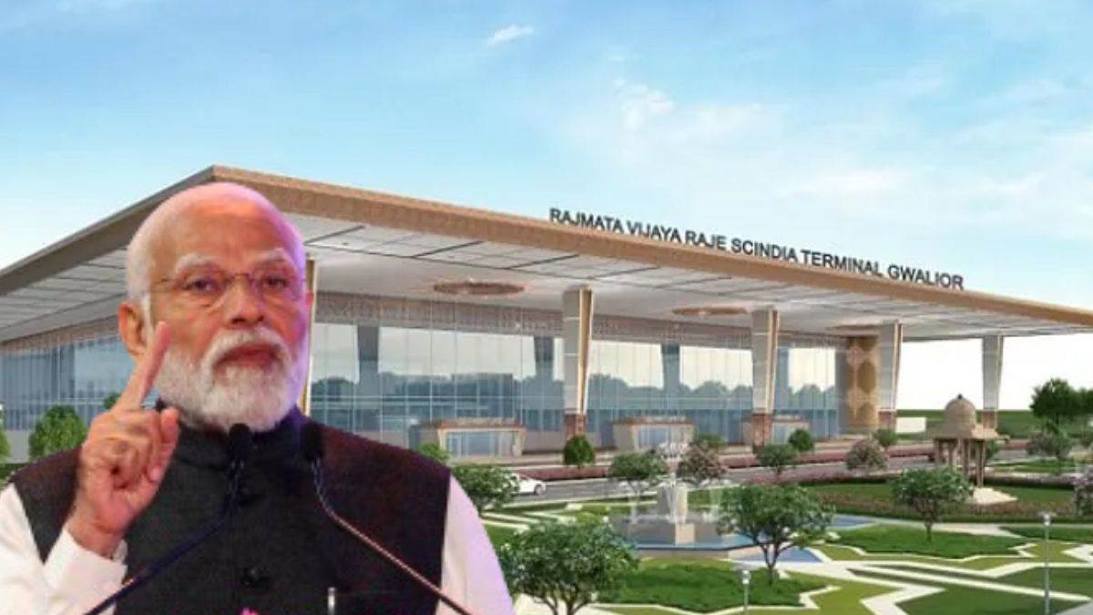 PMmodi Inauguration Gwalior Airport  