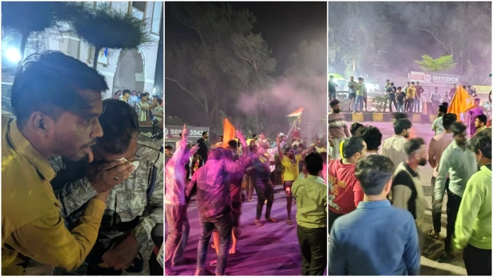 टीम इंडिया की जीत के बाद देवास में जश्न के दौरान मचा उत्पात, पुलिस ने किया लाठीचार्ज; 4 गिरफ्तार