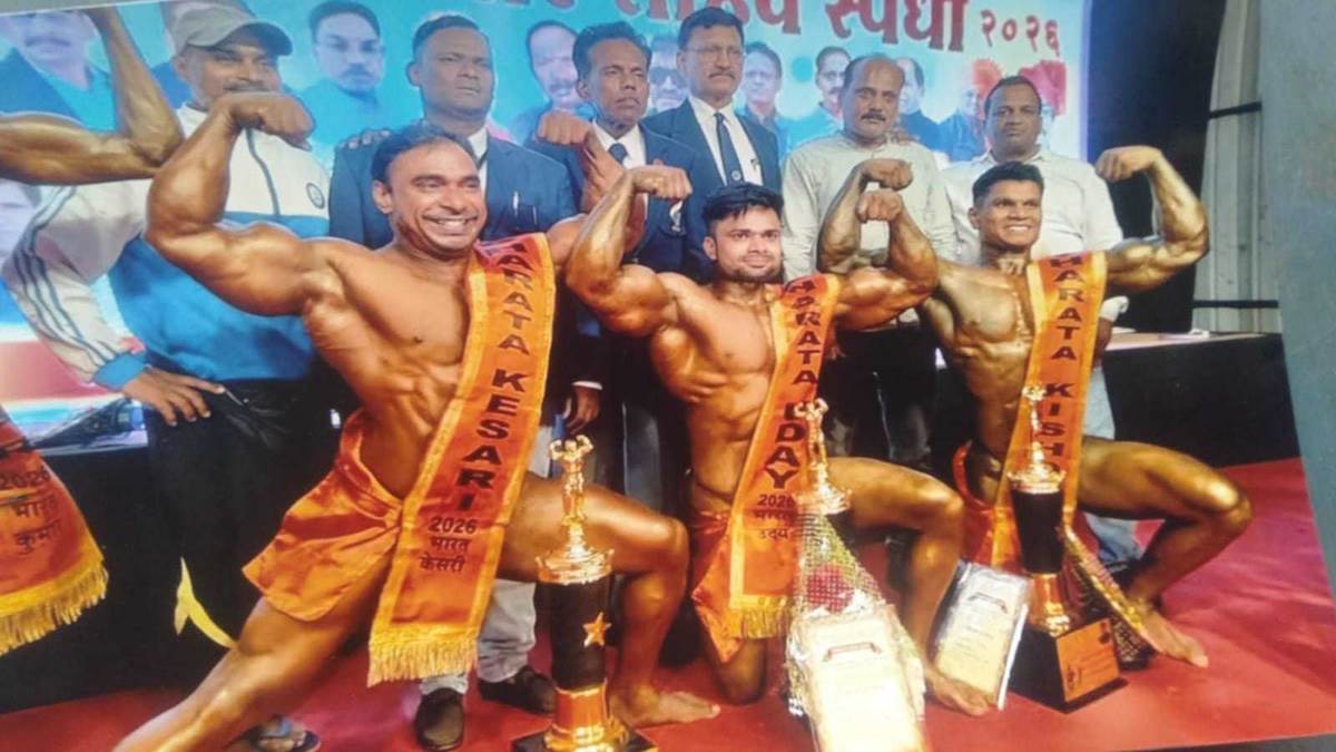 महाराष्ट्र के रत्नागिरी में हुई राष्ट्रीय शरीर सौष्ठव स्पर्धा में जबलपुर के खिलाड़ियों ने मप्र के लिए जीते पदक