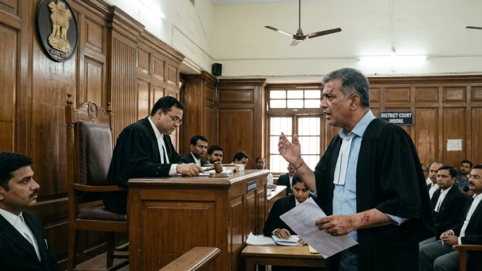 इंदौर में वकील ने खुद पर हमला होने की कोर्ट में की शिकायत, कहा- जिन अस्पतालों को सील बताया वहां इलाज करवाकर आया हूं