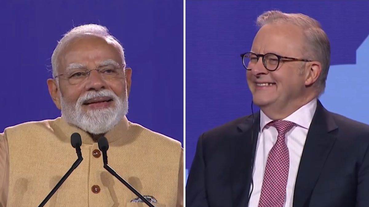 'अरे चायवाला...' मेलबर्न में PM मोदी के ये बोलते ही तालियों से गूंज उठा स्टेडियम, ऑस्ट्रेलियाई पीएम अल्बनीज भी हंस पड़े, Video Viral