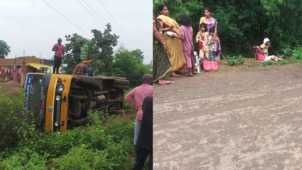 MP के अनूपपुर में यात्रियों से भरी बस पलटी... 8 से ज्यादा गंभीर घायल, तेज रफ्तार बाइक को बचाने में हुआ हादसा