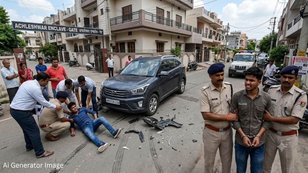 ग्वालियर में हॉर्न बजाने पर सनका इंजीनियर पड़ोसी... कार से मारी टक्कर, फिर सड़क पर गिरे युवक को कुचला