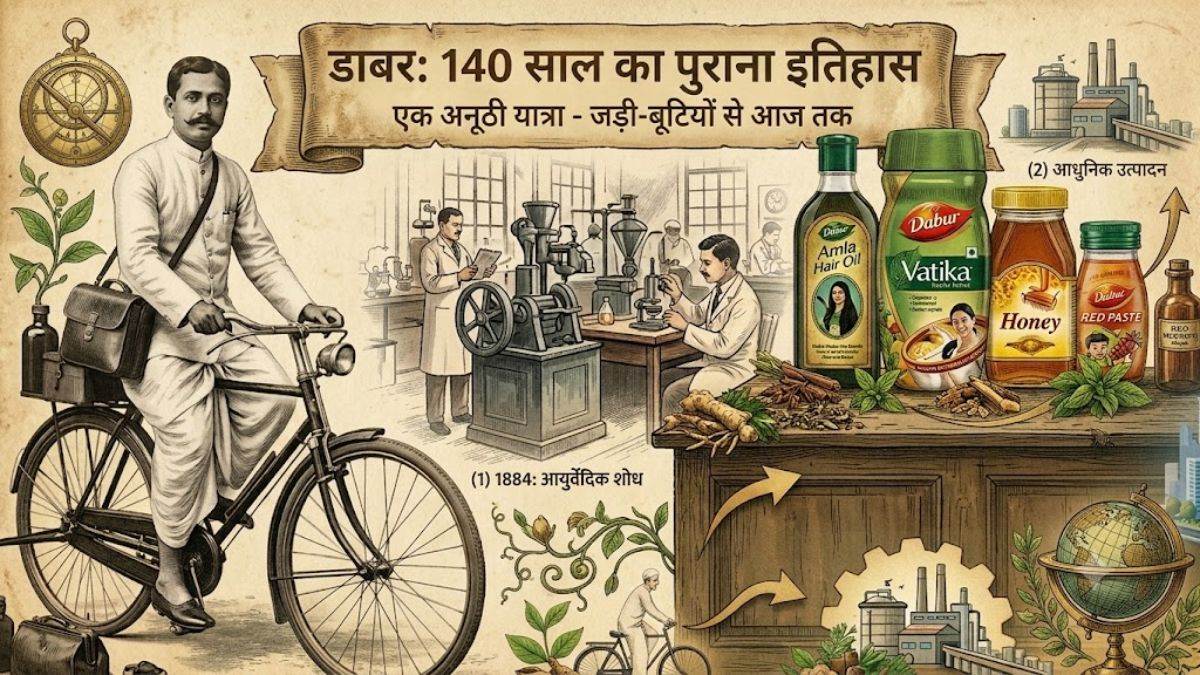 140 साल पुरानी डाबर की कहानी: साइकिल से दवा बेचने से FMCG ब्रांड तक