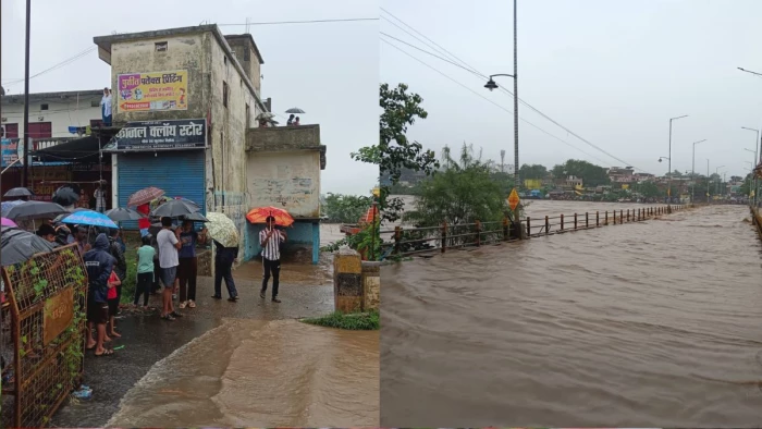 डिंडौरी में 10 घंटे की मूसलाधार बारिश से हाहाकार, नर्मदा समेत तीन नदियां उफनीं, पुल डूबने से जबलपुर से टूटा संपर्क