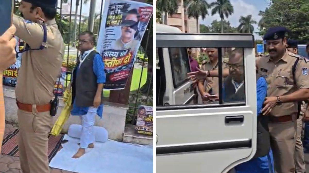 सेमरिया विधायक अभय मिश्रा को पुलिस उठाकर ले गई थाने, फिर PSO के साथ भेजा घर, मंत्रालय के सामने दे रहे थे धरना