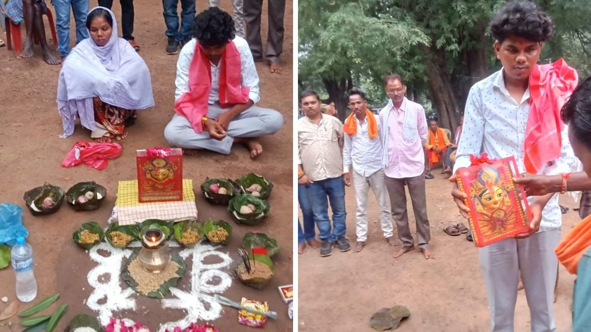 ईसाई धर्म का त्‍याग किया और मंत्रोच्‍चार के बाद हिंदू बने, 18 साल बाद मां-बेटे की सतातन में घर वापसी