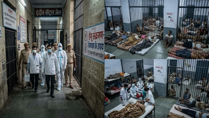 इंदौर की सेंट्रल जेल में डेंगू, 50 से ज्यादा बीमार, 3 की रिपोर्ट पॉजिटिव, बुखार से एक कैदी की हो चुकी है मौत