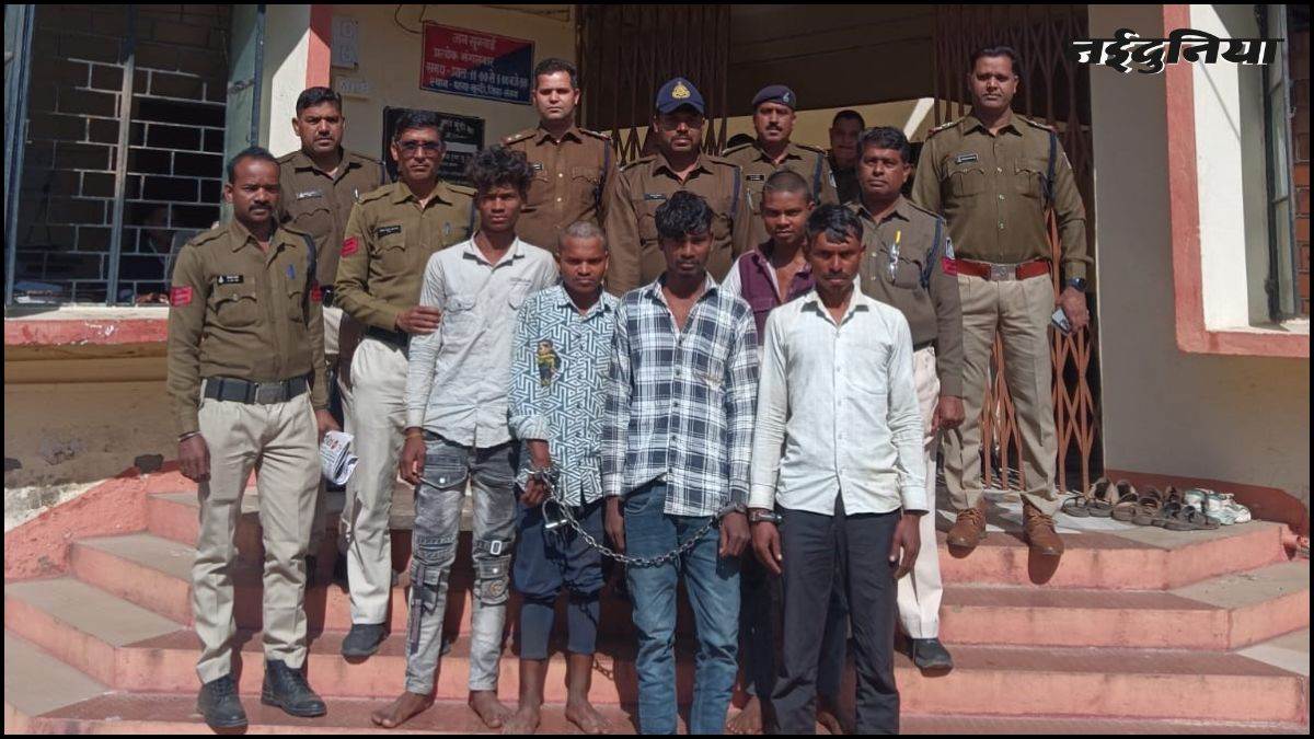खंडवा में खेत की रखवाली कर रही महिला से सामूहिक दुष्कर्म, 1 नाबालिग समेत 5 गिरफ्तार