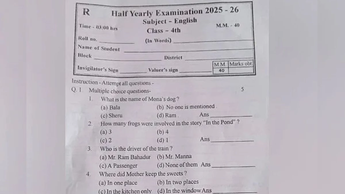 कुत्ते के नाम के विकल्प में 'राम' लिखने पर बवाल, प्रिंसिपल और शिक्षिका निलंबित, हिंदू संगठनों ने की FIR की मांग