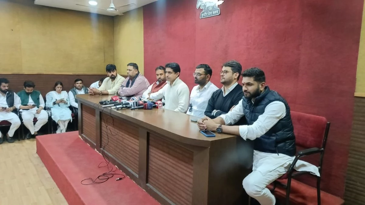 युवा कांग्रेस अध्यक्ष के बयान से इंदौर में बवाल, मोहम्मद अली जिन्ना को कहा 'जिन्नाजी', भाजपा हुई हमलावर